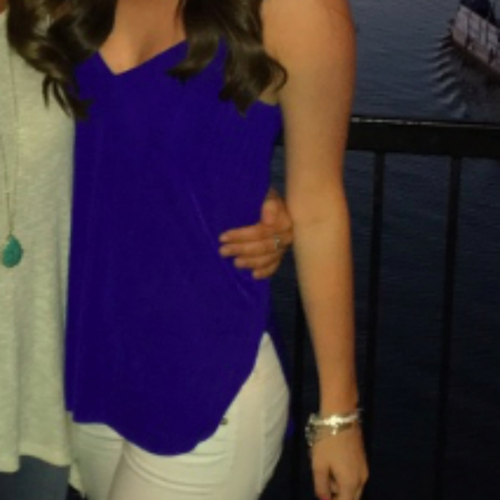Express Blue XS Top